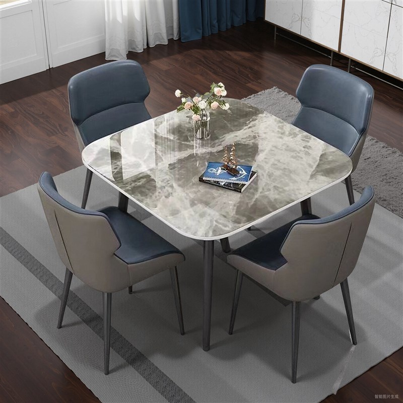 商务接待桌c简约哑光加厚饭桌桌子快餐方桌桌面面板正方形小户型