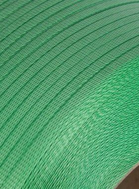 厂家PP塑c料打包带轻质带绿色机用拉力125kg半自动可印logo打包带