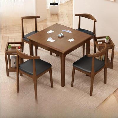 实木高端蛋专用桌方桌八仙桌中式新中式实木方桌棋牌桌餐桌