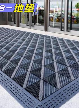 艾瑞克三合一除尘地垫酒店门口迎宾地毯冬季下雪天室外防滑地垫