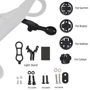 适配S5弯把可调角度码表架公路车码表支架码表座吊装车灯支架