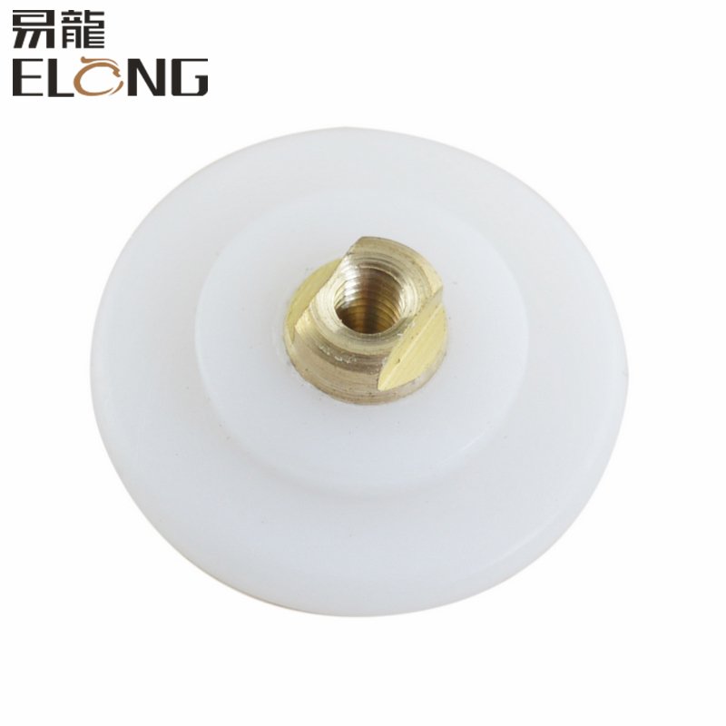 淋浴房滑轮扁轮浴k室冲淋房圆弧推拉玻璃移门铜芯吊轮卫生间单凸