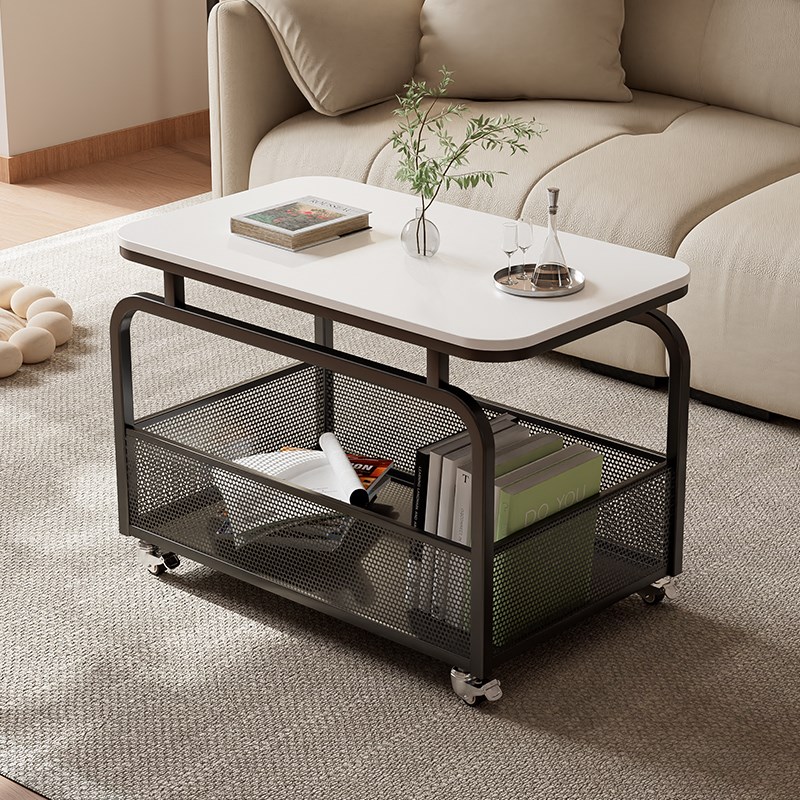 轻奢岩板边几高级感客厅沙发小户型可移动角几小推车侧边柜茶几桌