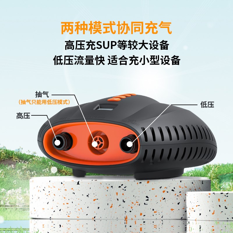 充气床垫充气泵SUP浆板高压充气皮划艇帐篷露营电动打气筒HT-721