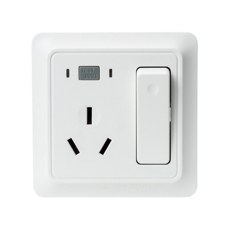 法纳通16A漏电保护器空气开关挂式空调热水器带漏保插座插头 86型