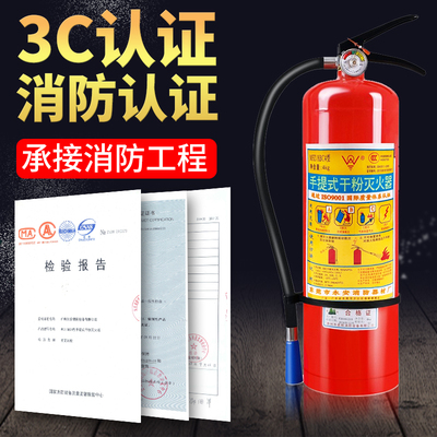 灭火器箱子2只装工厂公司4公斤干粉灭火器4kg2kSg套装组合消防器