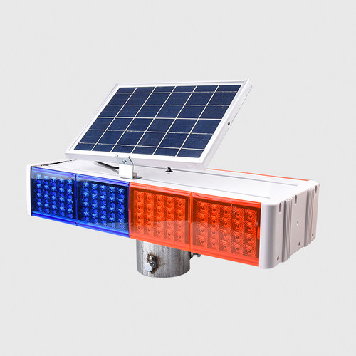 太阳能充电警示爆闪灯路口安全闪烁夜间施工信号S交通道路强光路