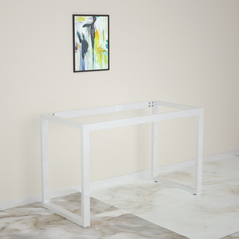 包邮办公桌脚金属桌腿吧s台支架铁艺桌钢制会议桌架书桌可定制铁