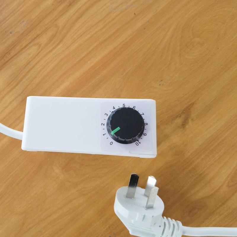 插头款大张铝箔电加热片r控制温度用的10档位旋转式调温器开关