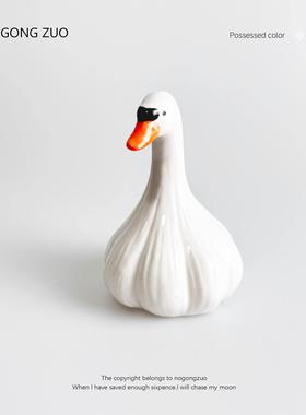 “蒜瞭鸭没什么么大不瞭的”创意治愈系桌面摆件搞怪节日生日礼物