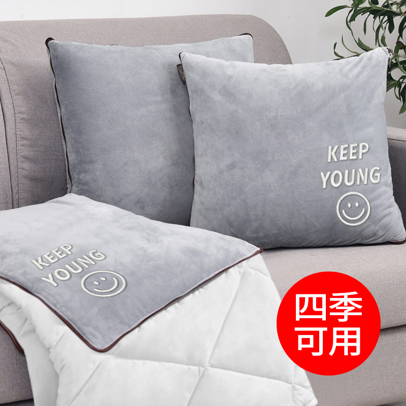 抱枕被子两d用汽车空调被小枕头车载车用二合一靠枕折叠刺绣可定