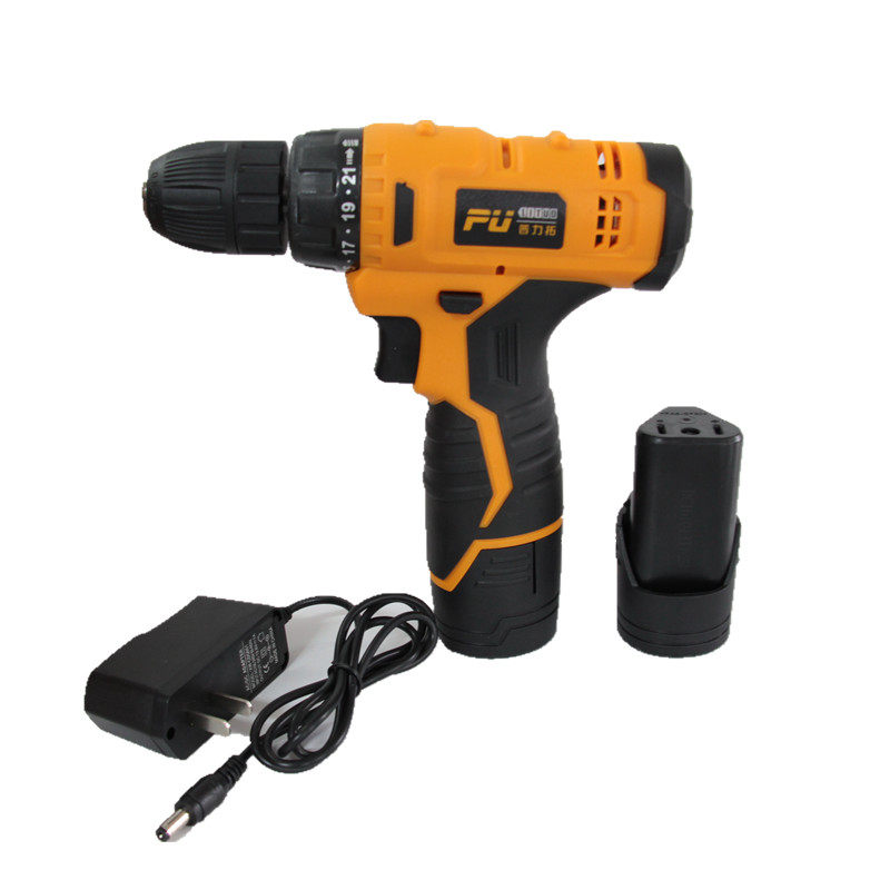 普力拓锂电钻12V迷你手电转钻821C2A充电池电动螺丝刀冲电钻多功