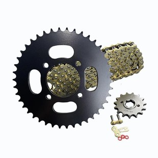 逍途大运DY125 逍龙链盘链轮油封链条三件 适用大阳DY125