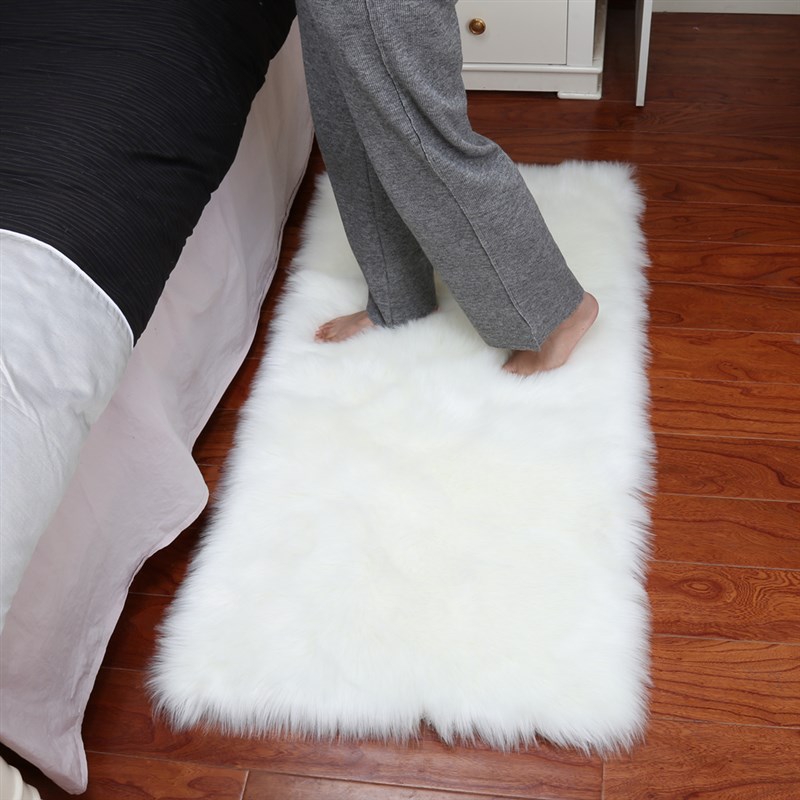 欧式客厅茶几长i方形地毯满铺卧室床边地毯榻榻米飘窗垫加厚长毛