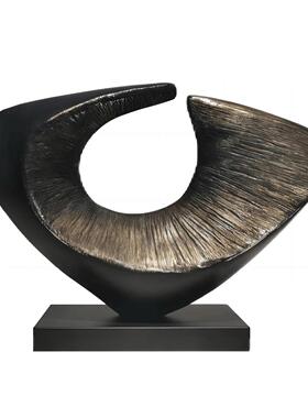 树脂抽象雕塑艺术品样板房间摆设现代简约家居饰品招财创意高端