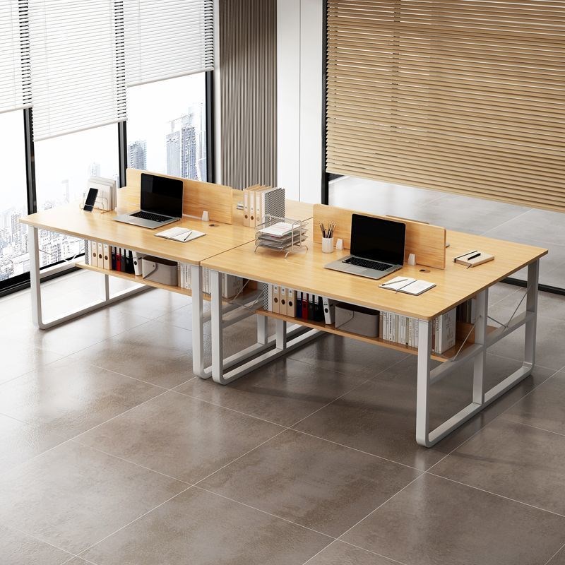 办公桌椅组合简约现代p职员办公桌办公室四人工作台员工位台式桌