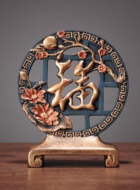 餐厅鹿摆件新中式风格家居