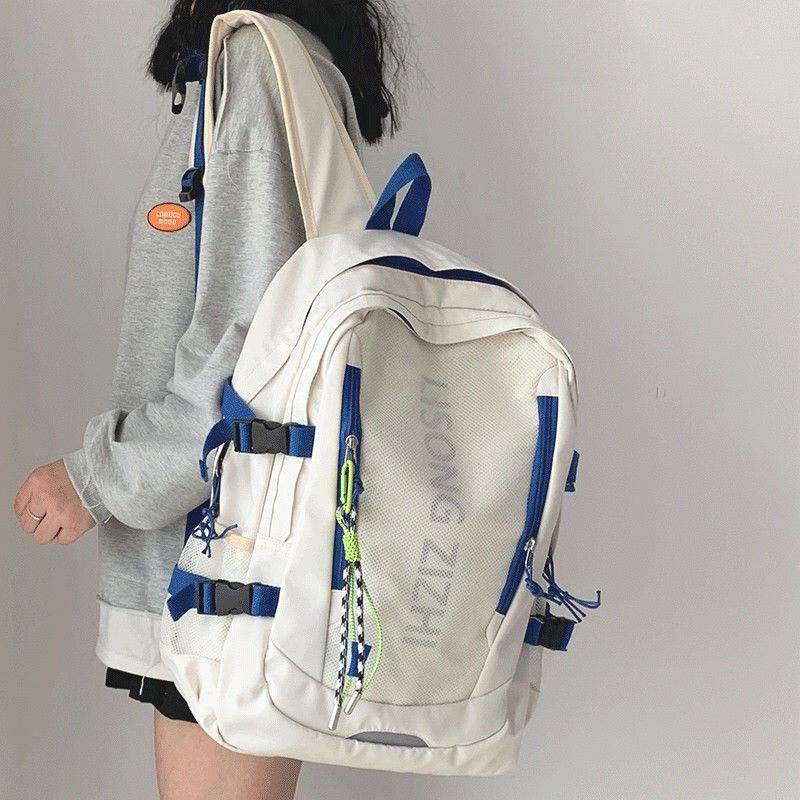 书包女大学生电脑双肩包2022新款大容量小众高级感运动登山背包男