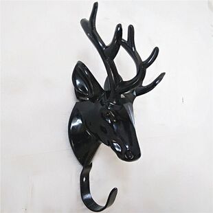 服装店挂钩壁挂式衣钩单个鹿头上墙正挂点挂女童装展示架墙壁挂钩