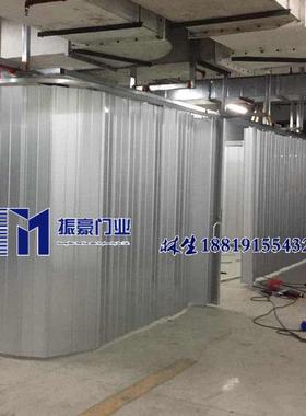 密封铝合金折叠门 伸缩推拉门  弧形转弯屏风门 左右收缩趟门定做