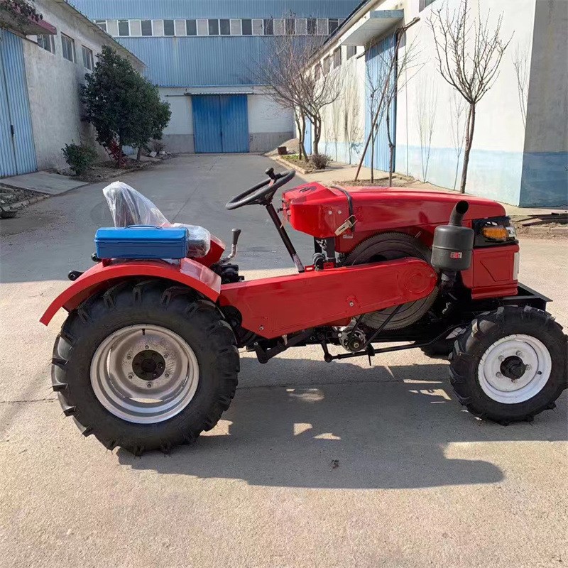 电启动低油耗单缸拖拉机两驱四驱旋耕犁地机果园大U棚小四轮拖拉