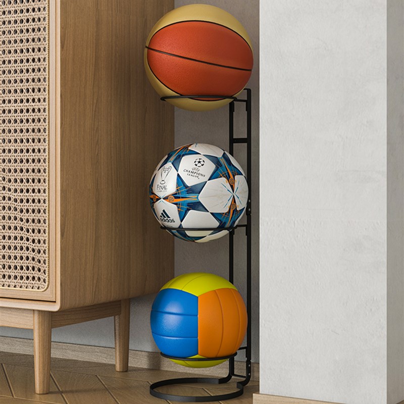 篮球收纳架家用健身器p材置物架柜边运动球类摆放架体育用品足球