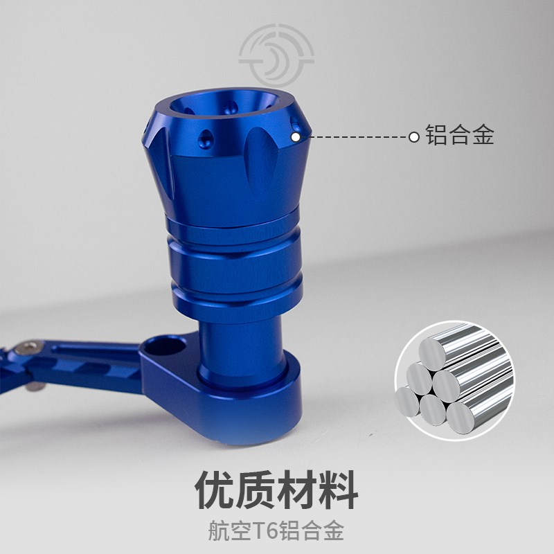 适用升仕368D/M改装排气管防摔棒 A368E/G排气防护杠CNC前叉防摔