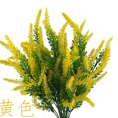 田园仿真花薰衣草塑料假花束麦穗小把花装饰餐桌摆件隔断花坛绿植