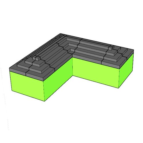 超市水果店货架水果多层假底石墨泡沫假底防水生鲜陈列展示阶梯台