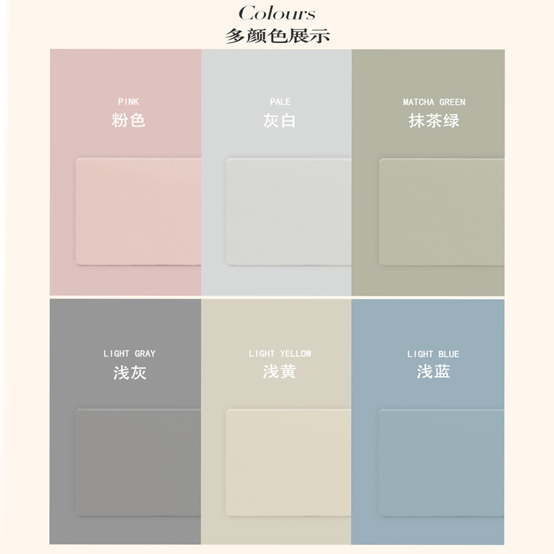 现代简约床头柜纯色桌垫卧室轻奢C桌面垫防水防尘桌布家用皮革盖