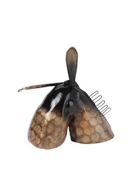 现代简约金属卡通抽n象动物雕塑马摆件样板间售楼处儿童房软装饰