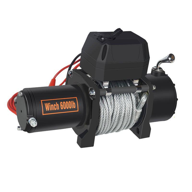 电动绞盘12V越野车汽车拉牛拉牲畜绞E盘24V电动吊车卷扬机车载吊