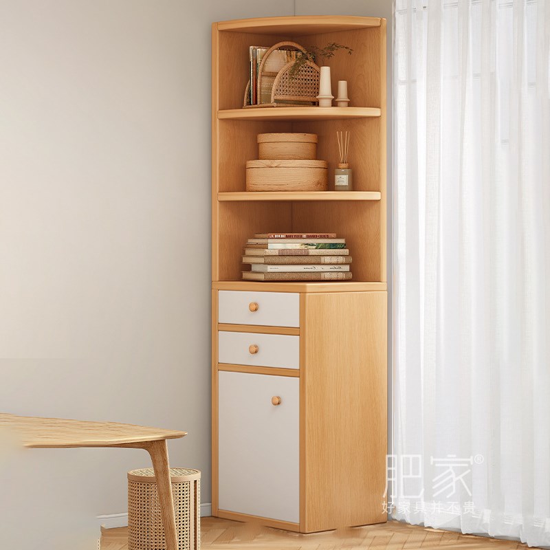 家用客厅c电视柜旁立柜多功能餐边储物柜墙角角落小窄三角柜MS067