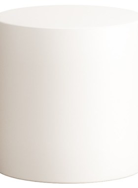 展示台模特圆形柱墩子橱窗摆台白色木质地台高低展台架柜装饰