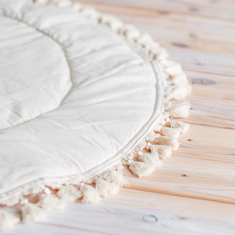 全棉帆布儿童帐篷地垫防滑防潮加厚环保无味垫子宝宝爬行垫地毯