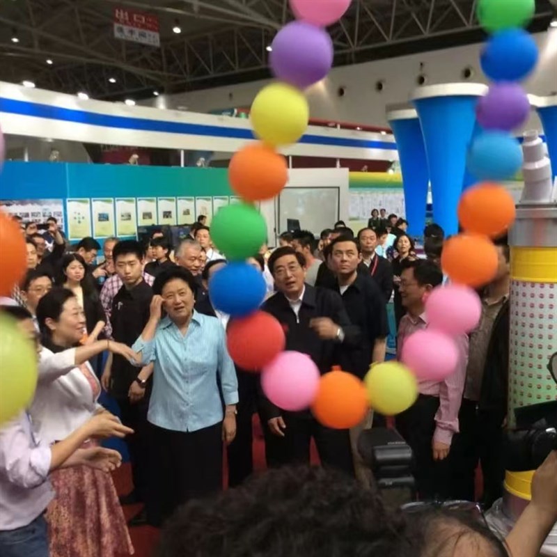 旋转气球圈科学物理秀实验室器材伯努利原理悬浮气球大气压强道具