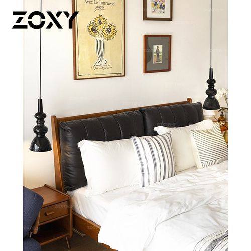 zoy复古床头灯极简卧室小吊灯黑色葫芦玄关吧台走廊楼梯吊灯
