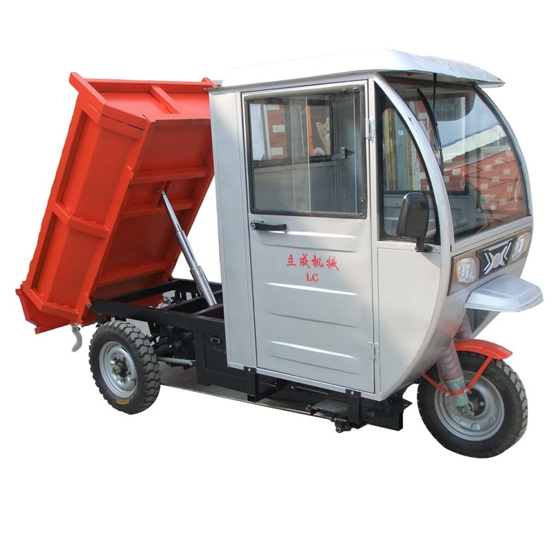 带棚工程用电动三轮自卸车s1吨2吨载重矿用车小型拉石头泥土周转