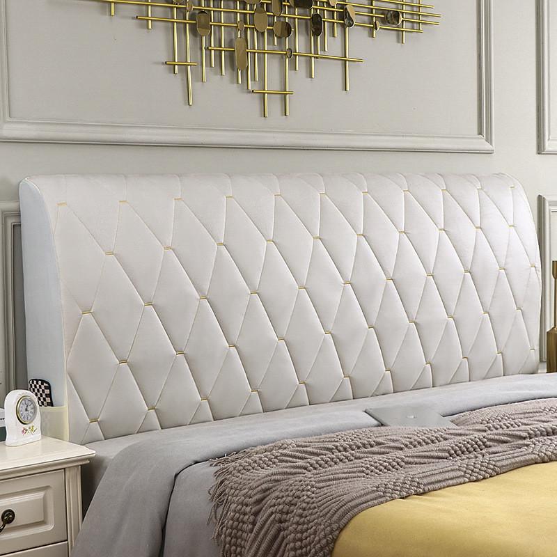 科技布绗绣大菱形柔软侧手机袋保护罩床头N罩家用平板床头罩现货