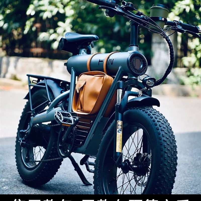 周蜀黍FbTN电动车自行车中置电池坐垫包复古改装配件新款防水防晒