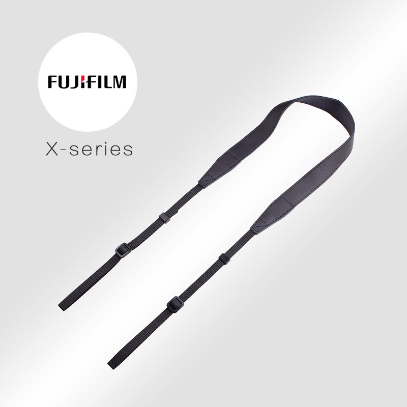 富士XA1 A2 A3  A5 A7 A10 A20微单相机背带原装PU肩带宽版黑色