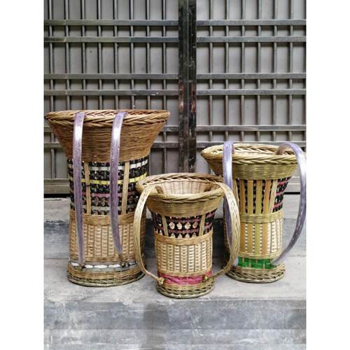 采购产品贵州竹篮，手工竹篮，存储竹篮框架，购物家居舞台拍摄道