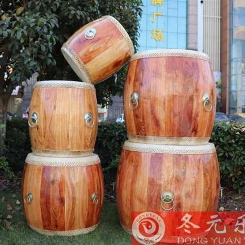 罗冬12141618寸原木大鼓竹钉堂鼓龙船鼓龙舟S鼓专业牛皮大堂鼓