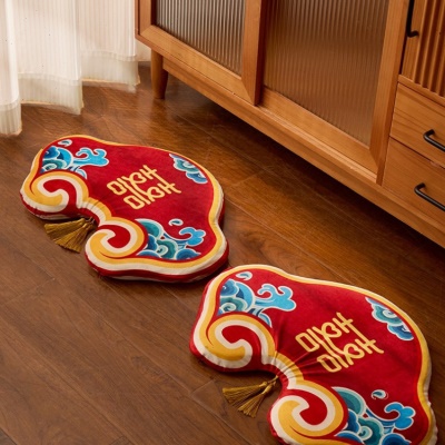 结婚新人敬茶改口跪垫一对新娘坐福垫加厚红色喜垫子婚庆用品大全