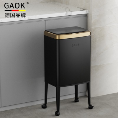 S588智能感应垃圾桶自动垃圾桶家用厨房分类不锈钢轻奢大容量大号