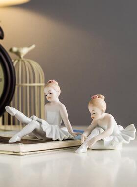 芭蕾舞者女孩摆件少女家居客厅玄关卧室床头柜创意装饰品结婚礼物