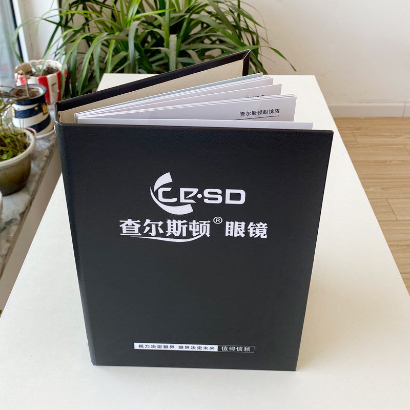 订做大光明查尔斯顿眼镜活页价目册依视路明月视力养护水晶价格表