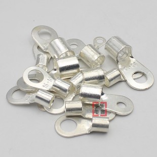 50只 铜线耳 冷压接线端子圆形裸端头OT185 12紫铜焊口鼻