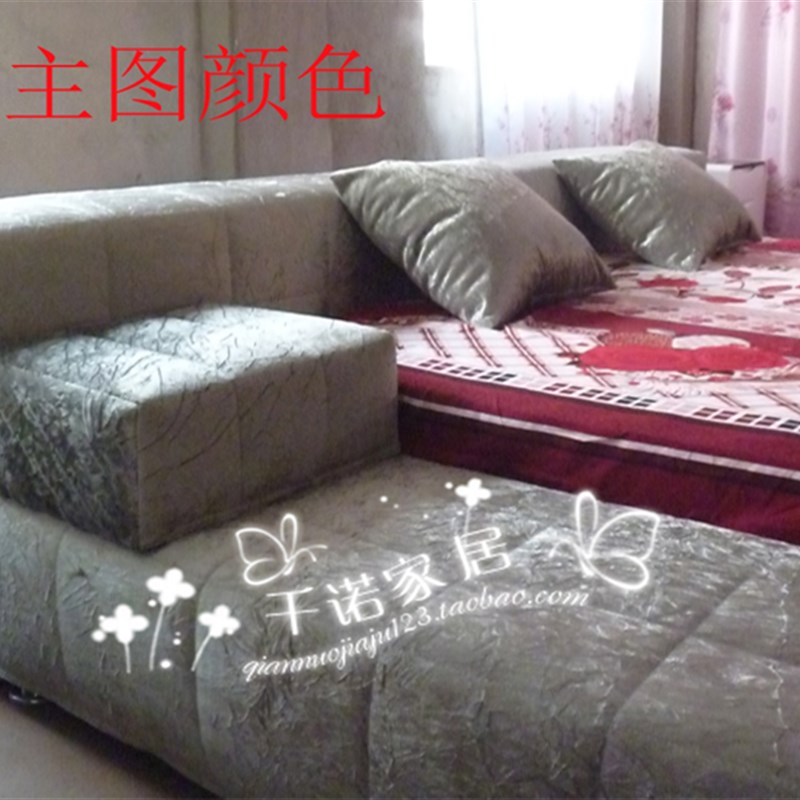 床 软包床 软体床j 可拆洗布艺床 榻榻米床 双人单人床1.8大床/q1