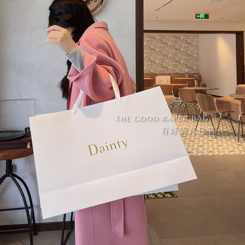 手提袋定制服装店袋子纸袋礼品袋包装袋logo女装购物手拎袋子通用